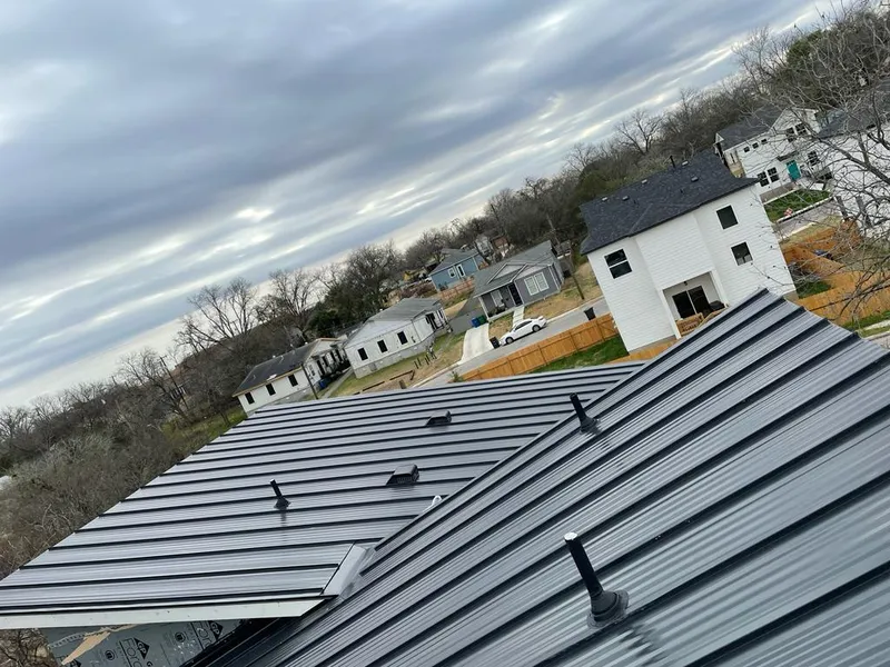 Standing seam metal roof panels with vents for Skylight Repair in Menifee